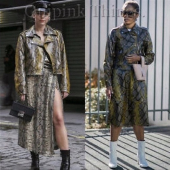 New Zara Snakeskin Jacket - Picture 3 of 7